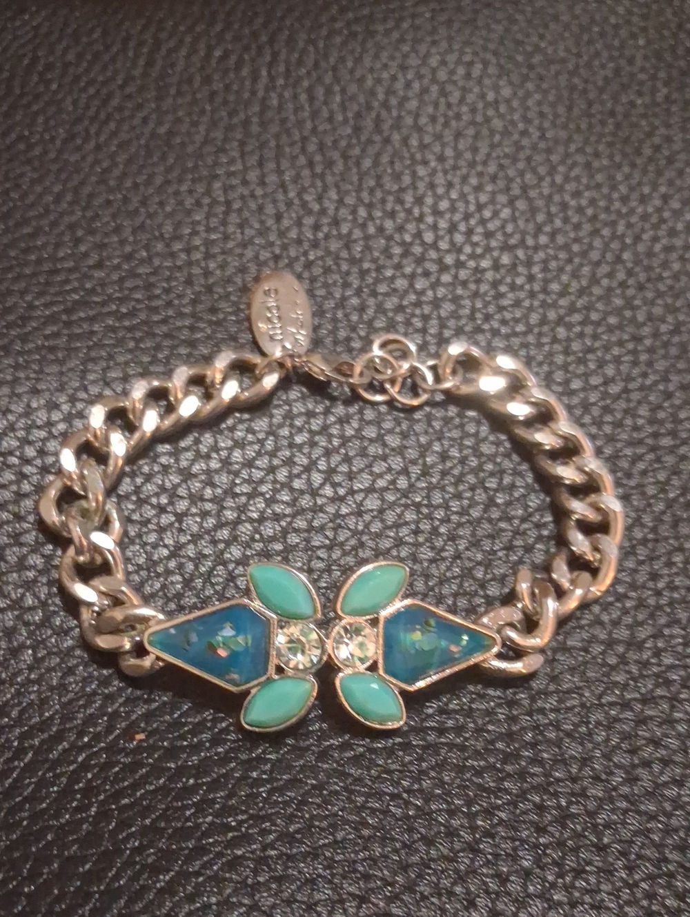 Nicole Miller Gold-Tone Bracelet with Turquoise and Teal Accents
